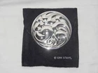 Kirk Stieff Vintage Sterling Silver 925 Dancing Surf Pocket Mirror New Tarnish