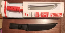 BUBBA BLADE 9" TAPERED FLEX FILLET KNIFE OVERALL 15" RUBBER HANDLE - BRAND NEW