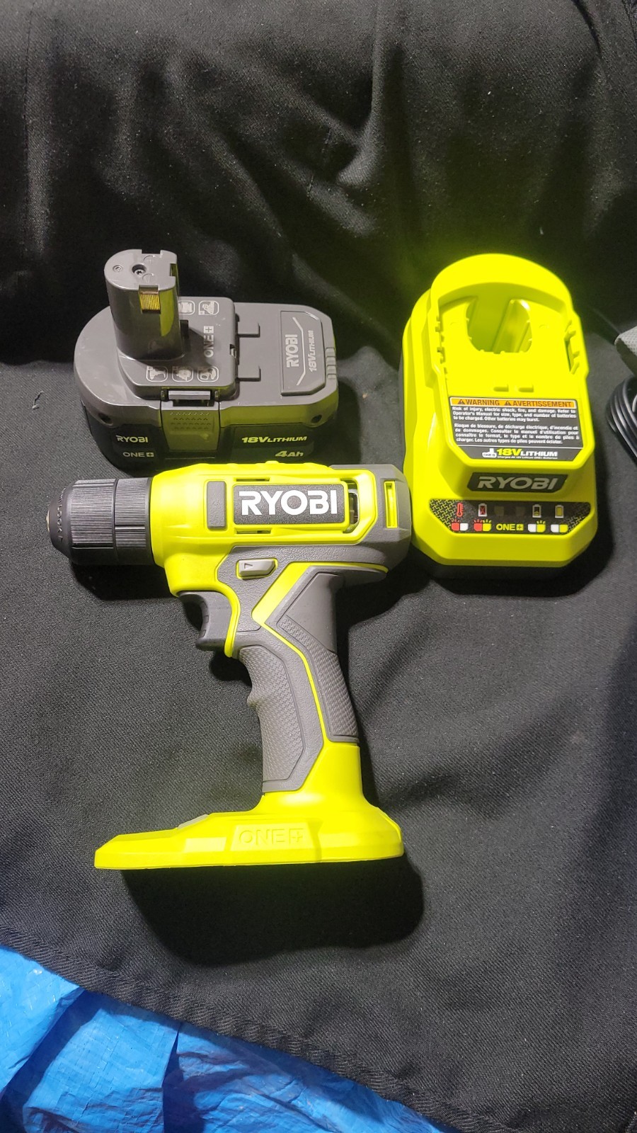 Ryobi ONE+ 18V Lithium-Ion Drill/Driver with 4Ah Battery & Charger