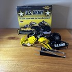 NHRA Suzuki Pro Stock Motorcycle 1:9 Diecast Model #2 New U.S. Army Antron Brown