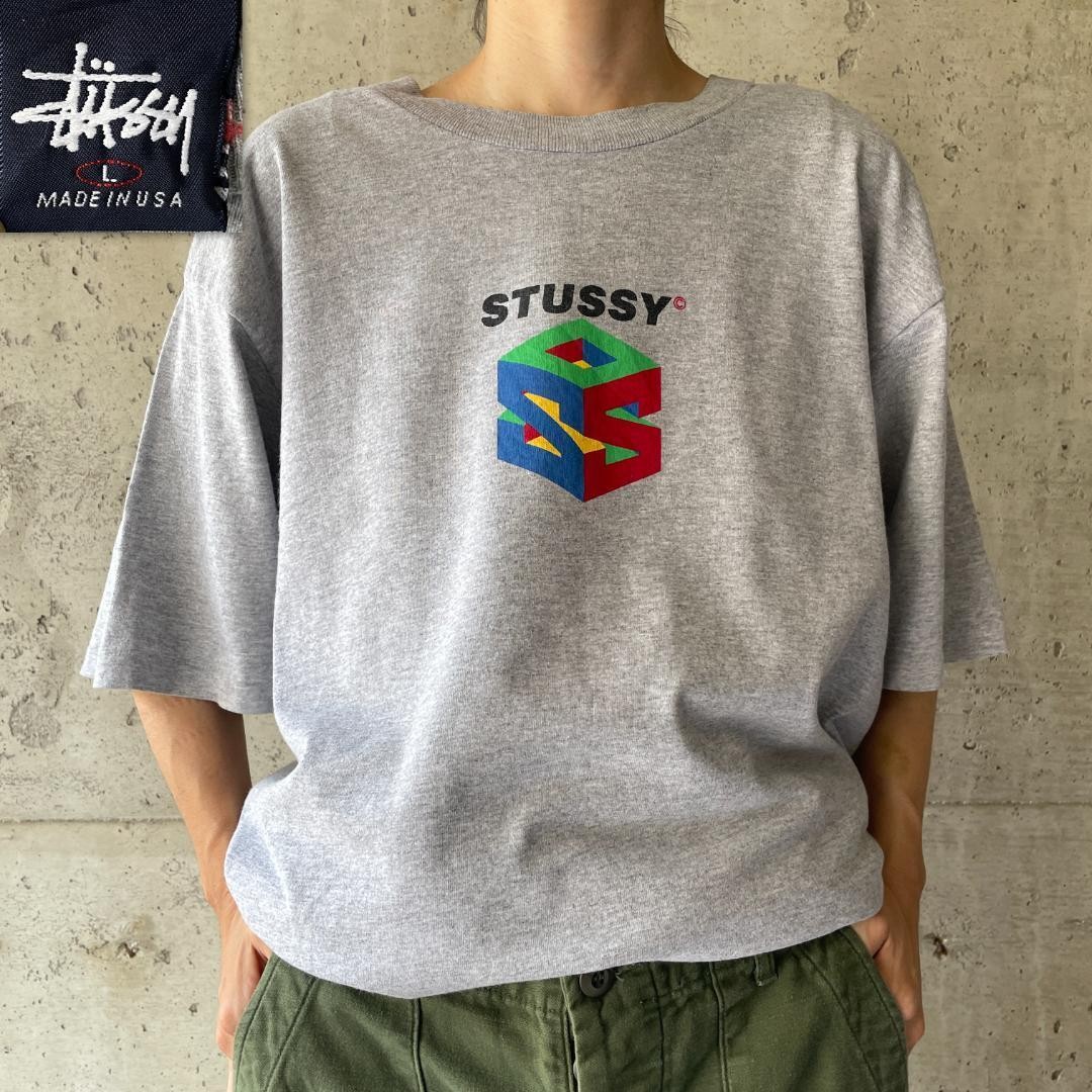 Ae3 90S T-Shirt Stussy Old Usa Made Nintendo 64 Vintage L