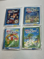 4 Pack Reusable Water Coloring Books Mess Free Toddler Toys Magic Water Painting