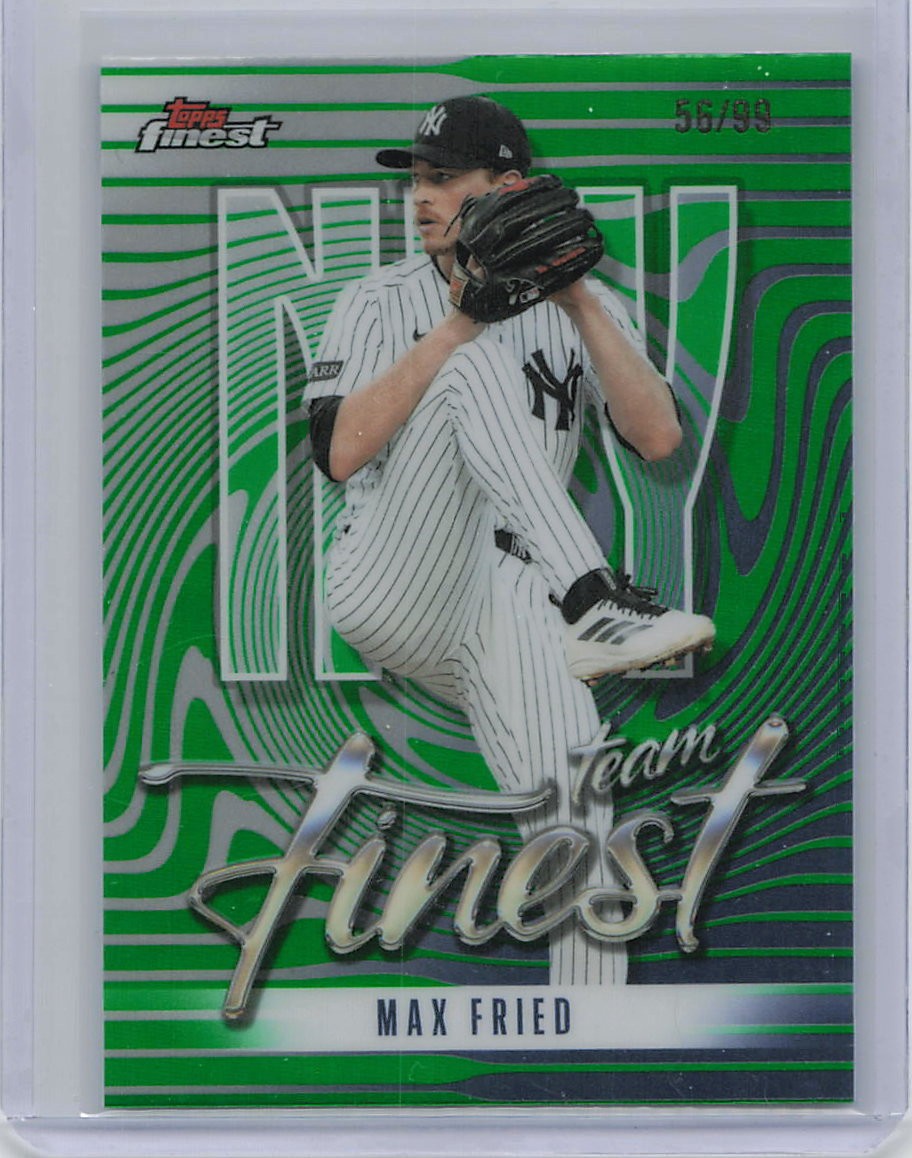 2026 Finest #TF-5 Max Fried Topps Team Finest Green Refractors #/99