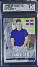 ⚾ JASSON The Martian DOMINGUEZ 2020 Leaf Flags GEM-MT 10 🔥 ROOKIE YANKEES 🇩🇴