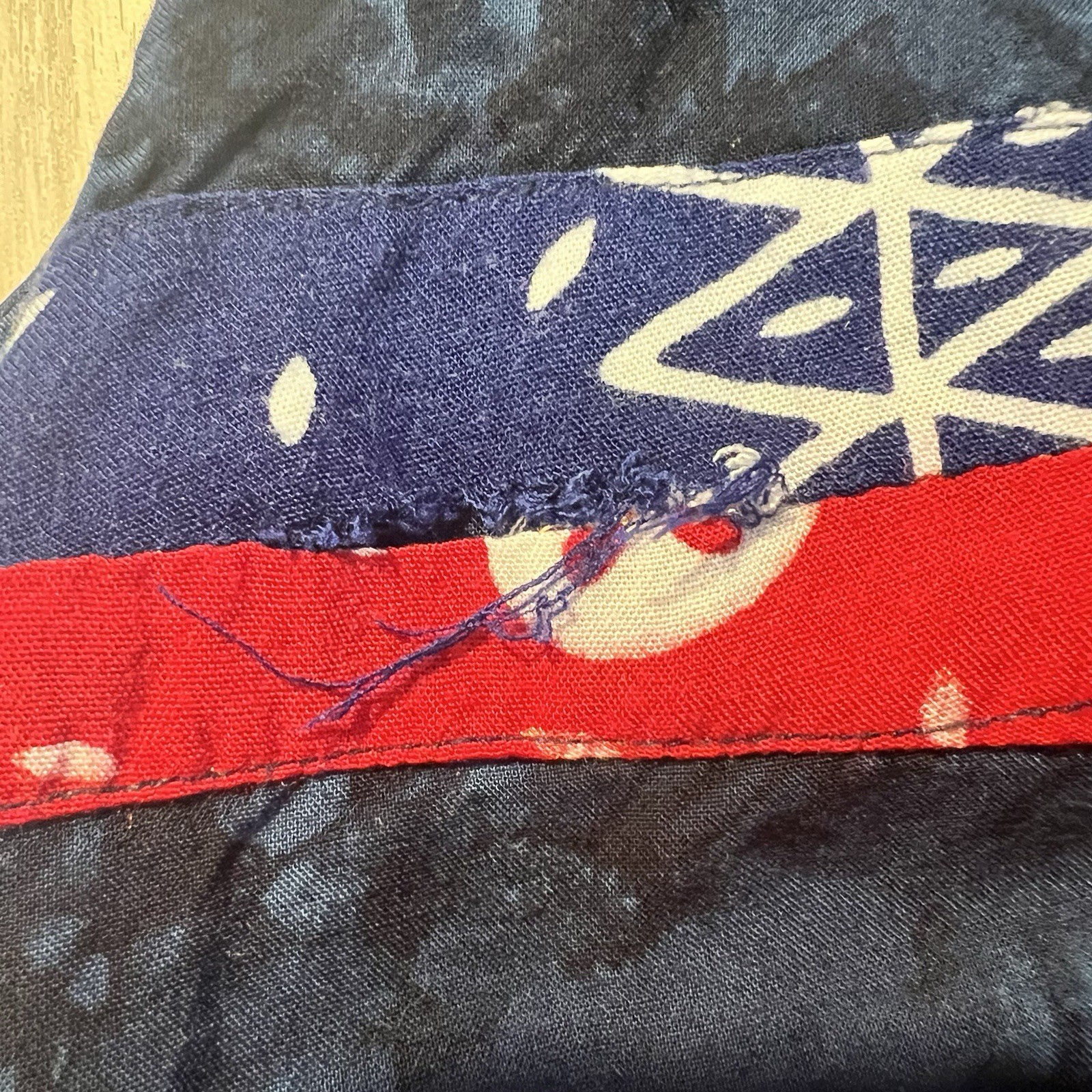 THEO Multi Color Patchwork 4 Button Vest VTG Art … - image 9