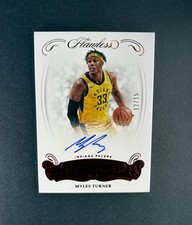2017-18 Panini Flawless MYLES TURNER Ruby Excellence Signatures Auto /15
