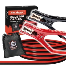 CARTMAN 4 Gauge 16ft 300AMP Heavy Duty Jumper Booster Cable w/ Carry Bag