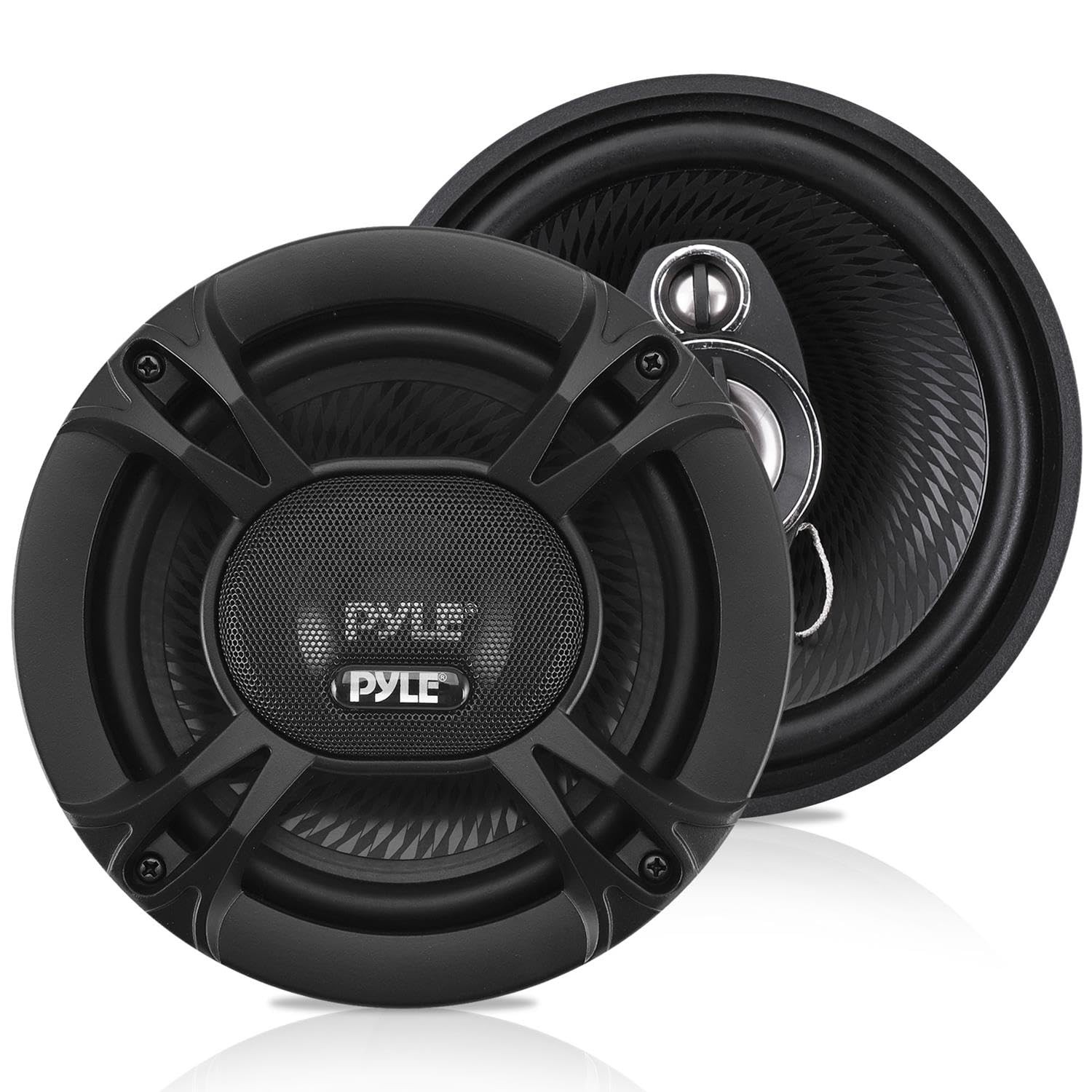 Pyle 3-Way Universal Car Stereo Speakers-240W 5.25" Triaxial 5. 25, Black 