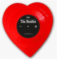 Beatles - Love Me Do Heart Shaped Vinyl - Vinyl Record - F600Z