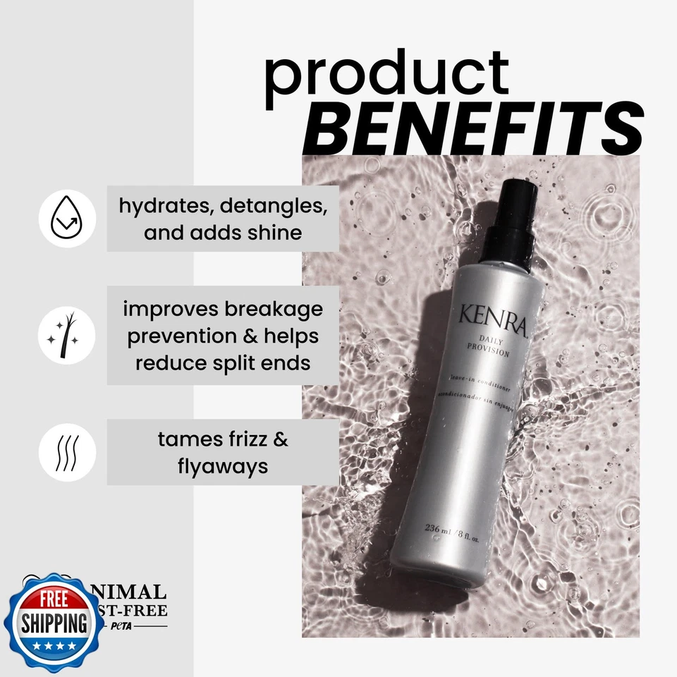 Acondicionador sin enjuague Kenra Professional Daily Provision | Hidrata, desenreda Foto 2 de 4