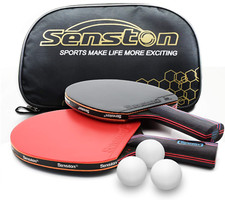 Professional Table Tennis Paddles Advance Intermediate Ping Pong Paddle Set of 2