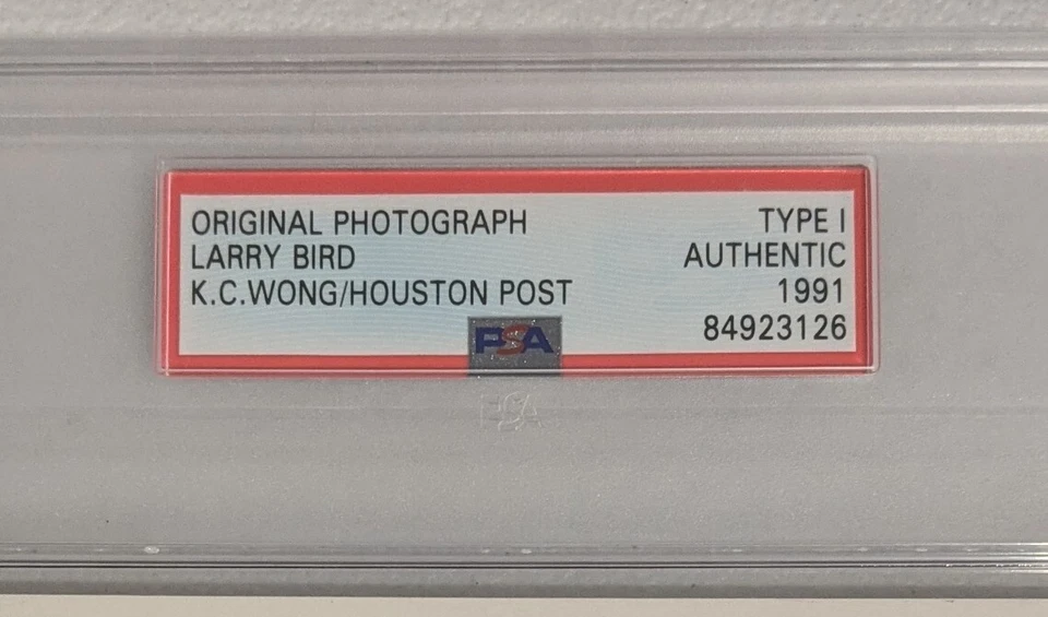Larry Bird - PSA Tipo 1 - 1981 Fouls Dunk Intent - 8x10 blanco y negro original Foto 2 de 4