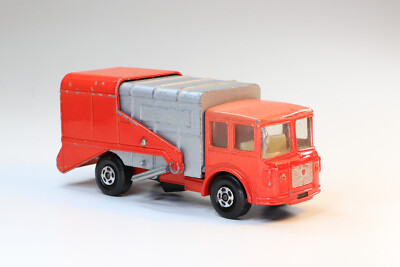 Vintage Matchbox Super Kings K-7 Refuse Truck 1:64 Loose Red Diecast Car England