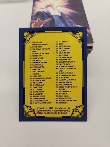 Jim Warren - Juego completo #1 - 90 tarjetas de coleccionista de Beyond Bizarre - surrealismo - 1993 - Imagen 9 de 10