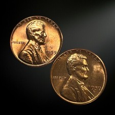 1959  P & D   Lincoln Memorial Cents - BU (two coins)
