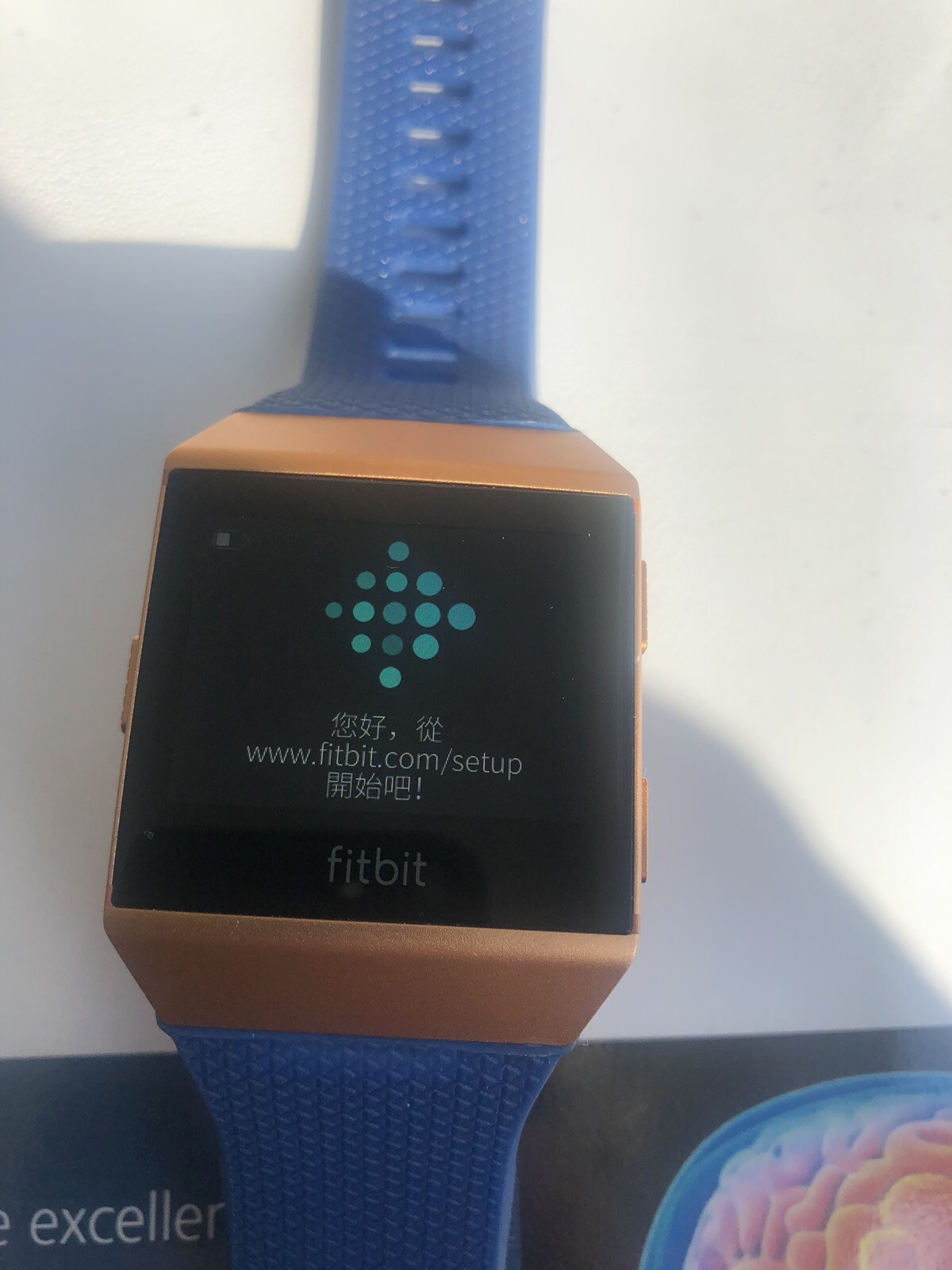 Fitbit Ionic Burnt orange bluee Fitbit Ionic Burnt orange bluee