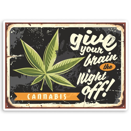 2 x 10cm Funny Weed Vinyl Stickers - Joke Cannabis Marijuana Fun ...