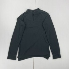 TRESPASS Base Layer Top 11 12 Years Black Kids Long Sleeve 1/4 Zip