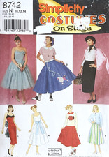 Simplicity Misses' Costume Pattern 8742 Size 10-14 UNCUT