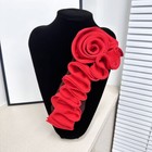 Ruffle Flower Applique Patches Sewing DIY Crafts for Wedding Cloth Dress Costume