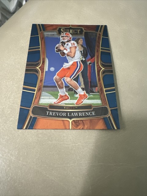 2023 Panini Select Draft Picks Trevor Lawrence Blue Clemson Tigers #37