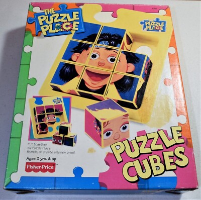 Fisher Price The Puzzle Place Cubes Faces Blocks
