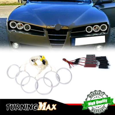 6PCS CCFL LED Lights Angel Eyes Headlights Retrofit For 2005-2011 Alfa Romeo 159