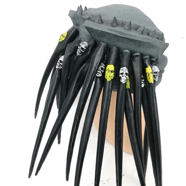 Alien vs. Predator Mask Predator Halloween Cosplay Mask Helmet Head Cover Latex - Image 4 of 4