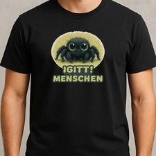 Funshirt Spinne mit Ekelblick – „Igitt, Menschen!“ Humor Shirt