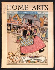 Home Arts Needlecraft Magazine March 1937 33pp Tons of Ads Good Condition