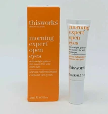 Thisworks Morning Expert Open Eyes .5oz / 15ml New in Box Ships Free