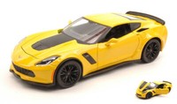 Maisto 1/24 Corvette Z06 2015 Gelb Modellbau Statisches Modell Diecast