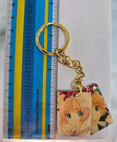 Sakura Kinomoto Metal Keychain Strap Charm AniKuji Animate 2015 CardCaptors - Picture 3 of 3