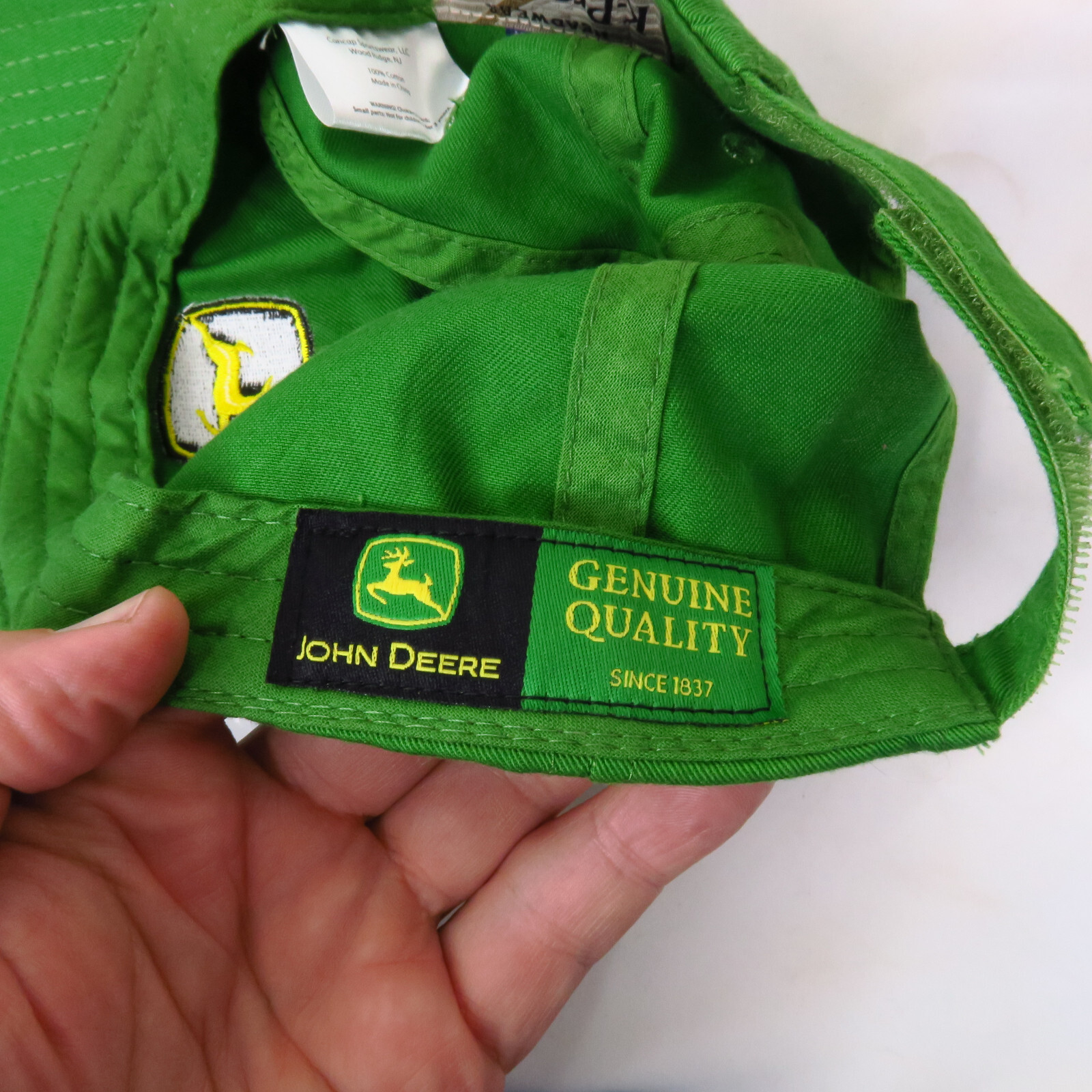 John Deere Hat Cap Green Strapback Adjustable Cot… - image 8