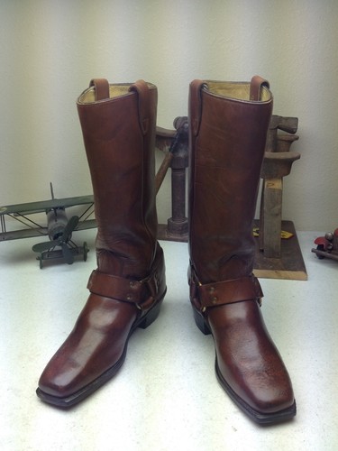 WRANGLER VINTAGE USA SQUARE TOE HARNESS ENGINEER MOTORCYCLE CAMPUS BOOTS SIZE 9D - Picture 12 of 12