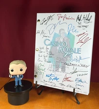 Casino Royale Script Signed- Autograph Reprints- Daniel Craig- James Bond 007