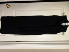 Black womens formal dress / long coat