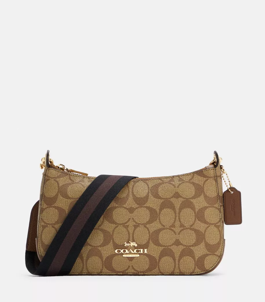 Coach Jes Crossbody, Khaki Saddle: Handbags