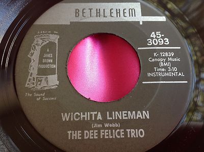 EX Rare Funk Soul Inst 45 : The Dee Felice Trio ~ In Heat 