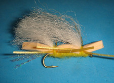 FLY FISHING FLIES - Tan/Yellow Foam CHUBBY CHERNOBYL size #8 (6 pcs)