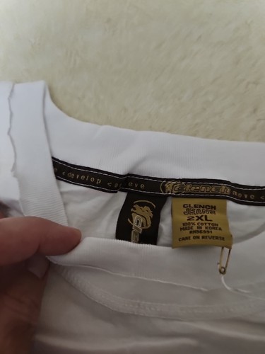 T-shirt CLENCH JEANS 94 2XL (bianco/bianco sporco) tipo baseball maglietta manica più lunga - Foto 5 di 7