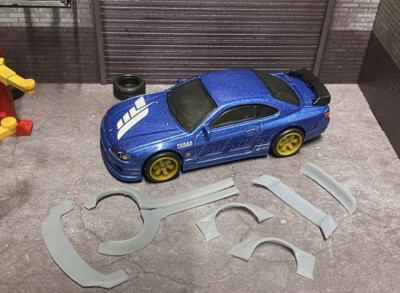 Liberty Walk Body Kit für Hot Wheels Nissan Silvia S15 aus Resin !:64