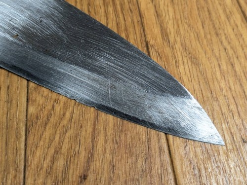Japanese Chef's Kitchen Knife DEBA Vintage hocho OLD from Japan 175/323mm JJ488 - Picture 2 of 17