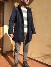 Giubbotto Uomo Parka WOOLRICH Blu Ghiaccio Taglia L come Nuovo