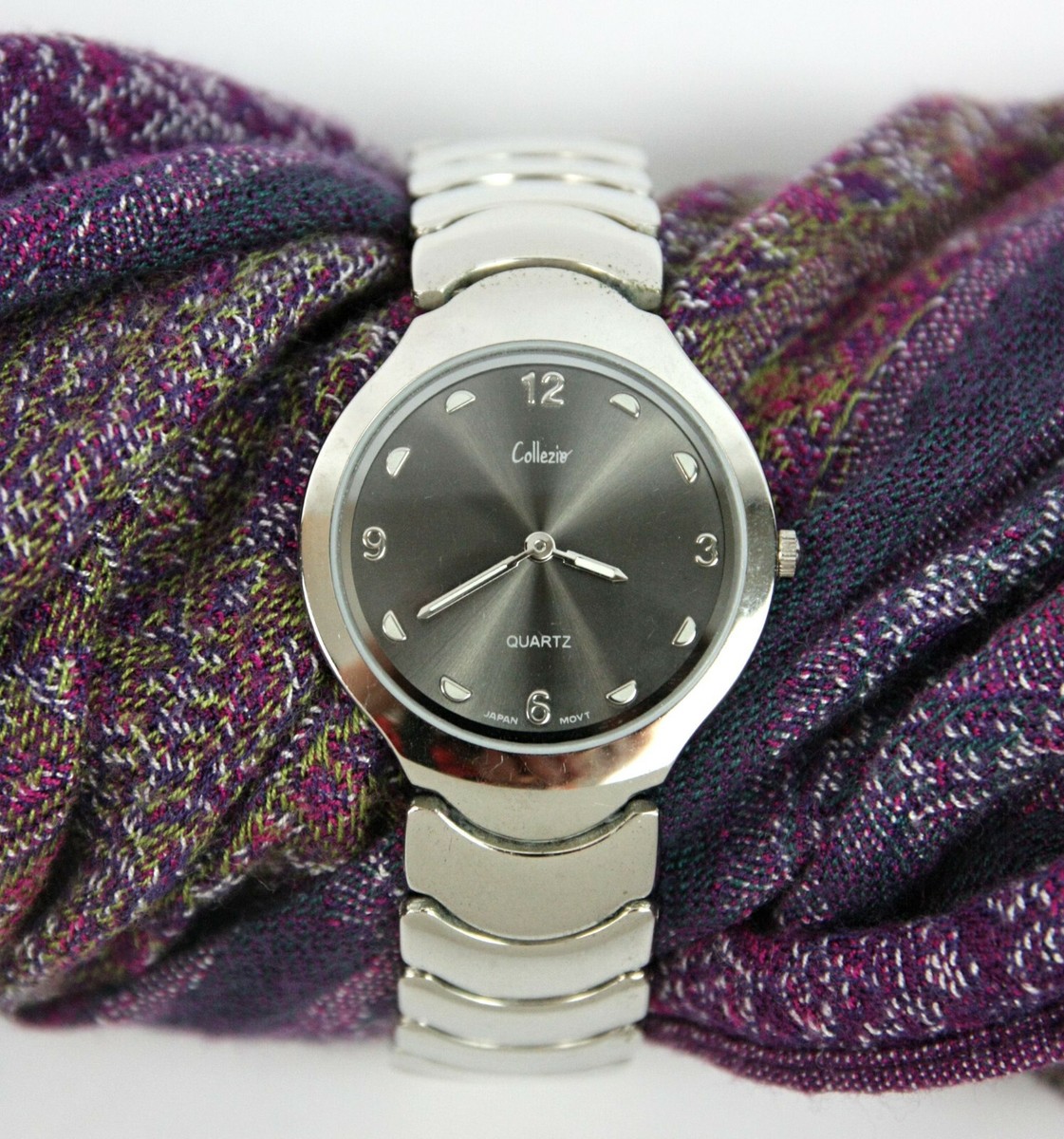 Collezio Quartz Link Band Stainless Steel Back Wrist Watch  display picture 1