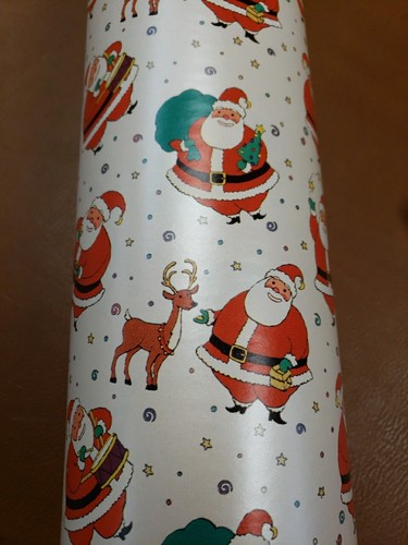 Mezza risma 30 pollici di larghezza Jolly Babbo Natale confezione regalo di Natale 417 piedi - Foto 3 di 3