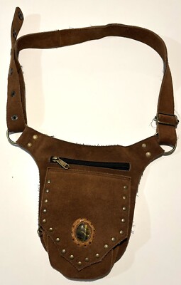 Custom Music Festival Bohemian Leather Crossbody or Waisted