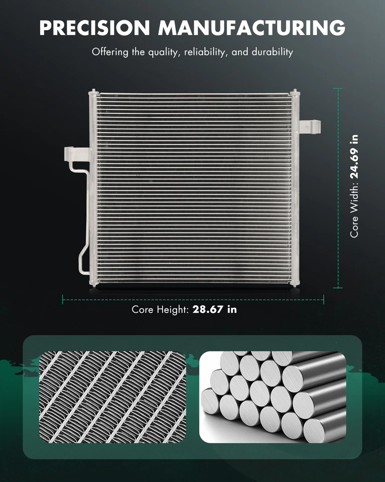 Car A/C AC Condenser For 2002-2005 Ford Explorer 4.0L Mercury Mountaineer 4.6L - Image 2 of 4