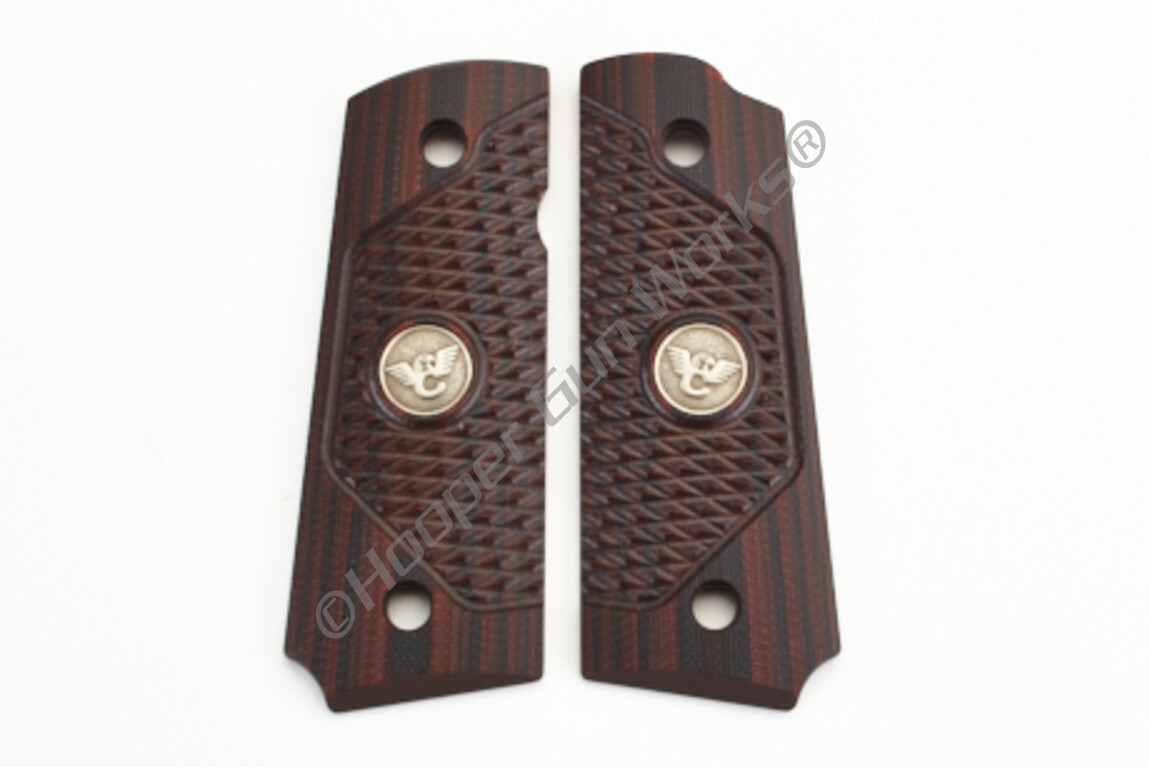 Wilson Combat 799-CP-UT-BC Grips, 1911 Compact, Black Cherry G10