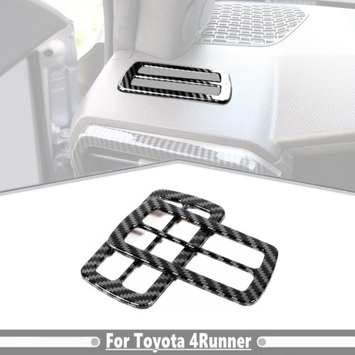 Carbon Fiber Dashboard AC Air Vent Outlet Cover Trim For Toyota 4Runner 2025+ - Picture 1 of 17